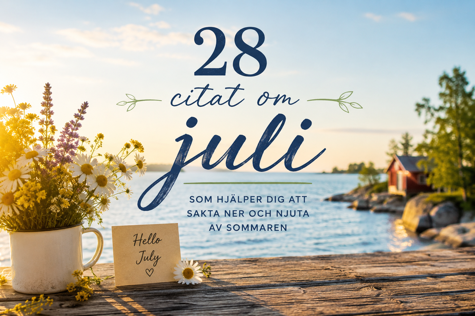 28 citat om juli som hjälper dig att sakta ner och njuta av årstiden
