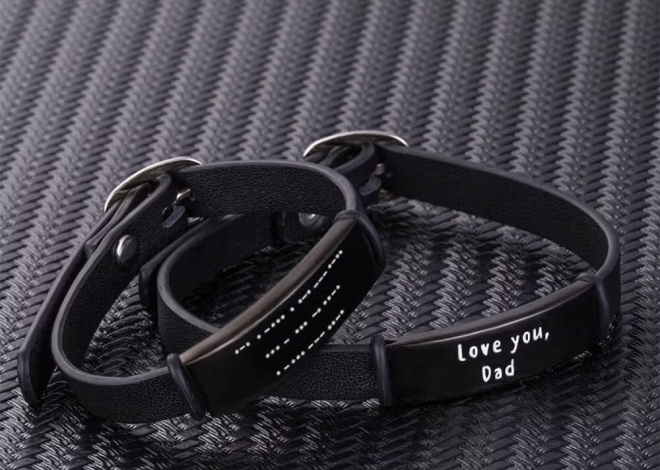 Uttryck din personlighet med ett personligt läderarmband med morsekod och gravyr